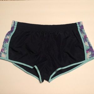 SO Brand Navy and Tie-Dye Running Shorts